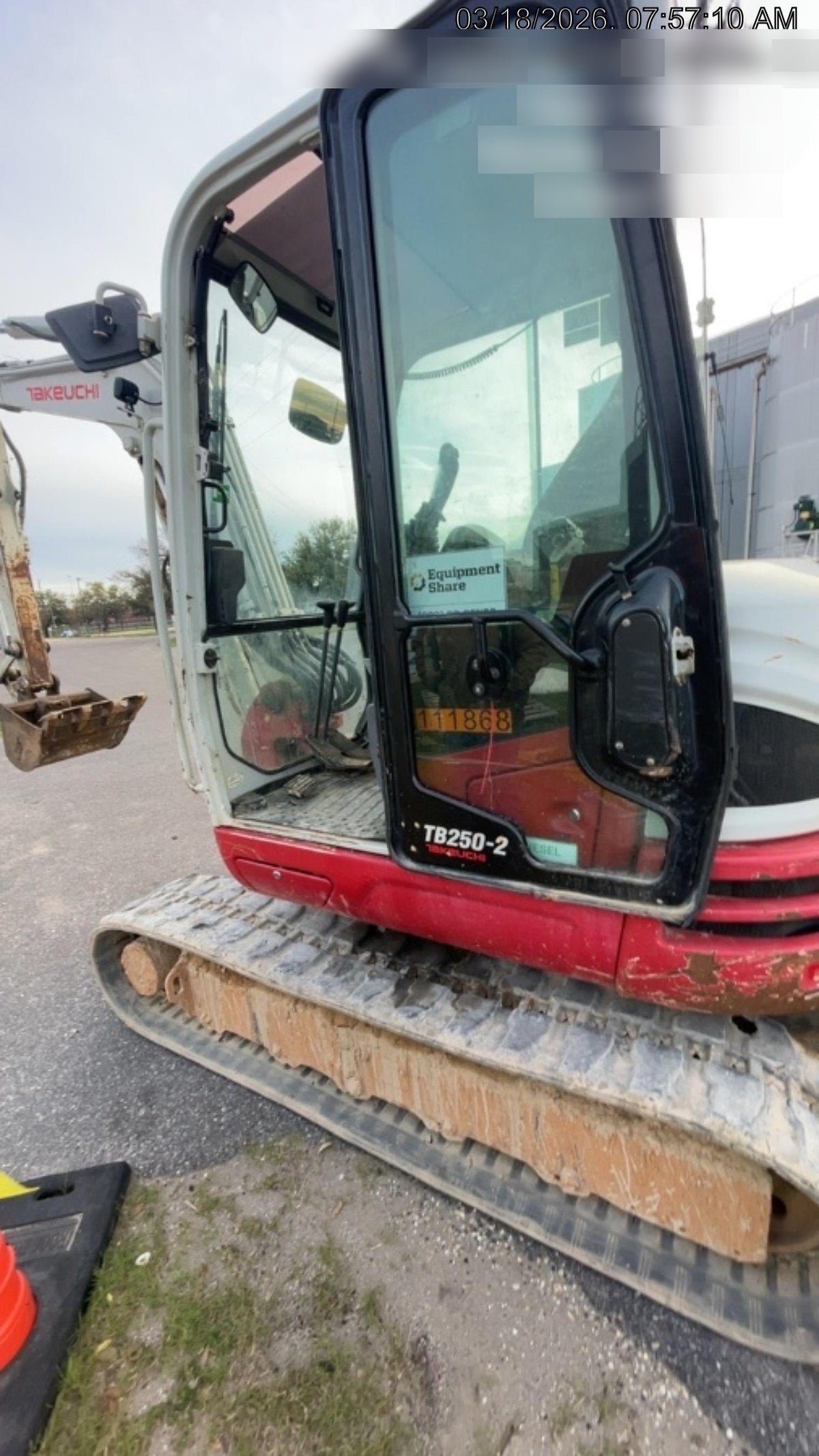 2020 Takeuchi TB250-2C Cab/Heat/Air, Rubber Tracks, Manual TAG QC
