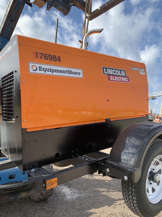 2021 Lincoln Electric Vantage 322 Vantage 322 Ready Pak 3 w/ Decals, ORANGE (includes trailer, cable rack, fender light kit) NO Telematics