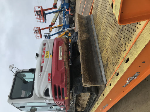 2019 Takeuchi TB290 Cab/Heat/AC Rubber tracks, Dozer blade, Travel alarm, Auxiliary hydraulics w/Manual QC, Hydraulic thumb, 18", 24", and 36" Buckets