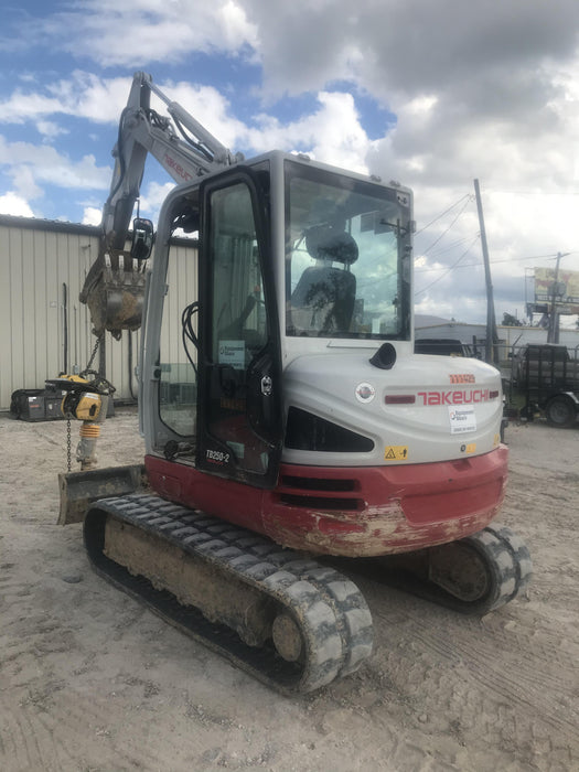 2020 Takeuchi TB250-2C Cab/Heat/Air, Rubber Tracks, Manual TAG QC