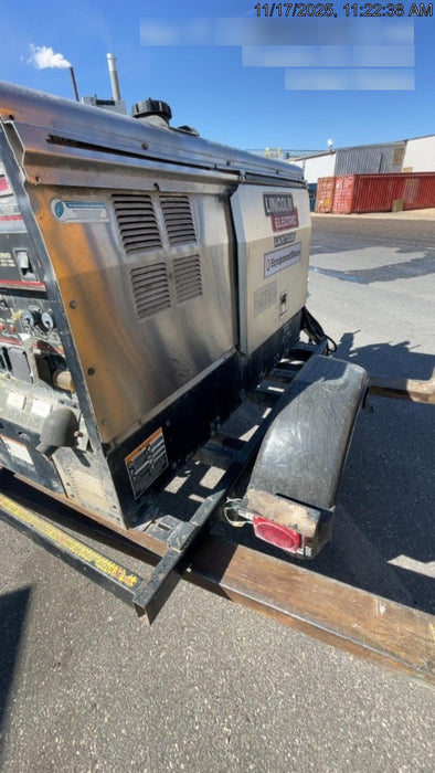 2019 Lincoln Electric Vantage 322 Welder Ready-Pak 3, Two wheel trailer, Fender and Light kit, Cable Rack