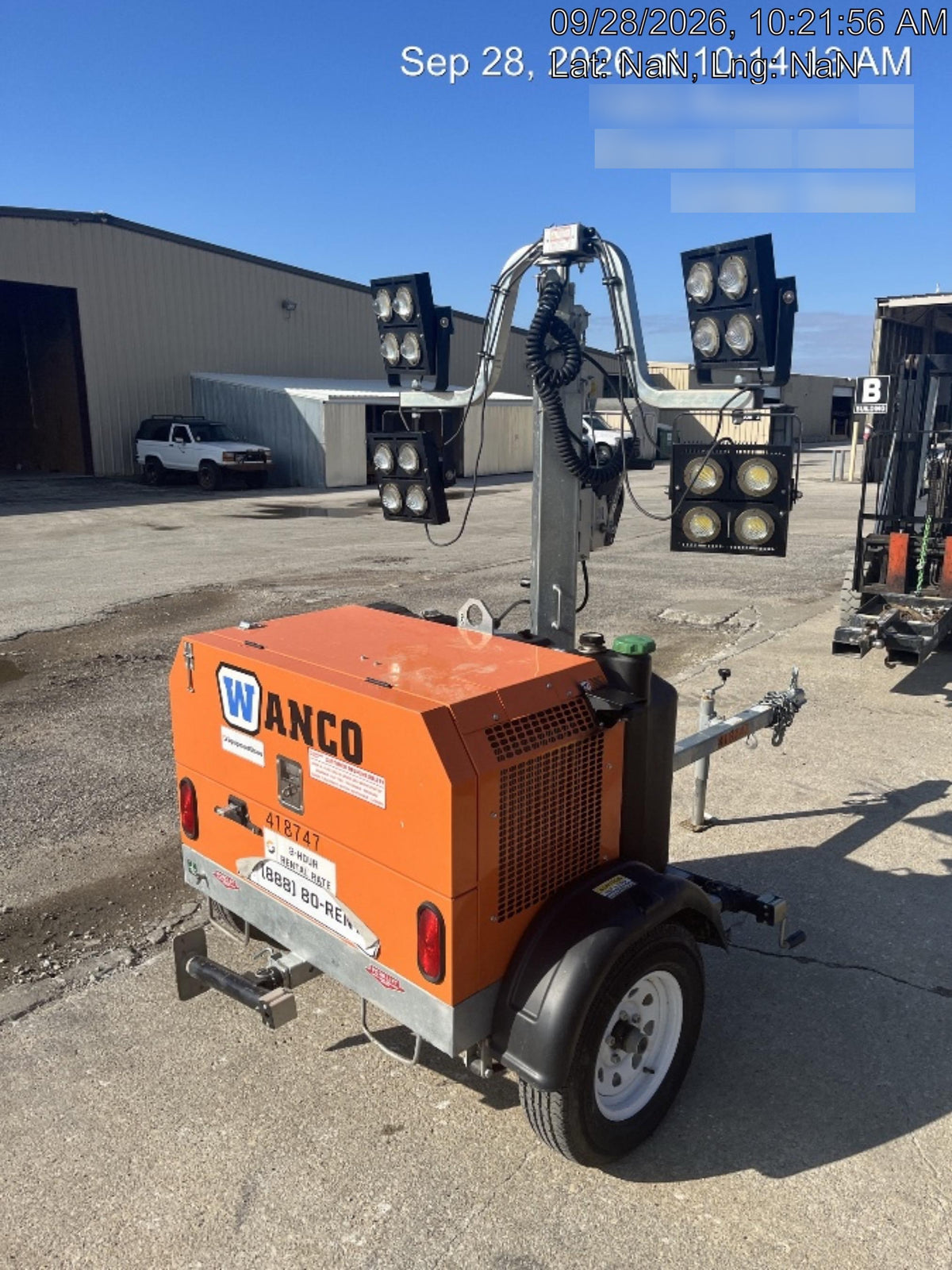 2024 Wanco WLTT-4MM4K Diesel, Deep Sea Controller, Shore Power Plug, Auto Start, (4) 350W LED Floodlights, 4kW Generator, 60 Gal Fuel Tank, 2" Ball, T3