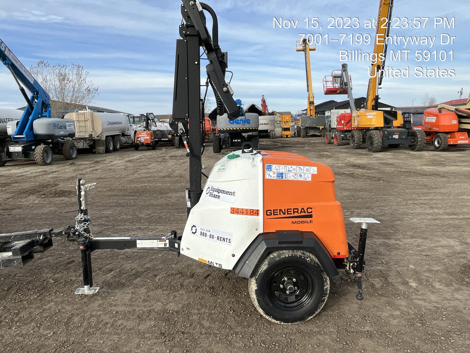 2023 Generac MLT2 Diesel, Flex Switch 120V Input, Powerzone Controller, (4) 320W LED Lights, 4kW Generator, 39.9 Gal Fuel Tank, 2" Ball, T3