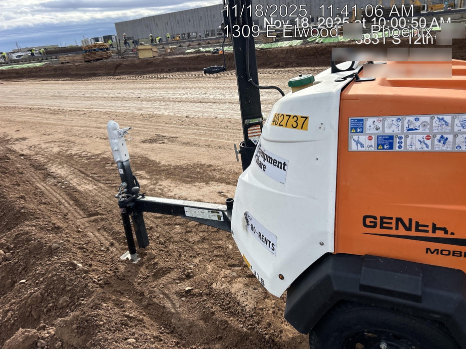 2024 Generac MLT2 Diesel, Flex Switch 120V Input, Powerzone Controller, 
(4) 320W LED Lights, 4kW Generator, 39.9 Gal Fuel Tank, 2" Ball, T3