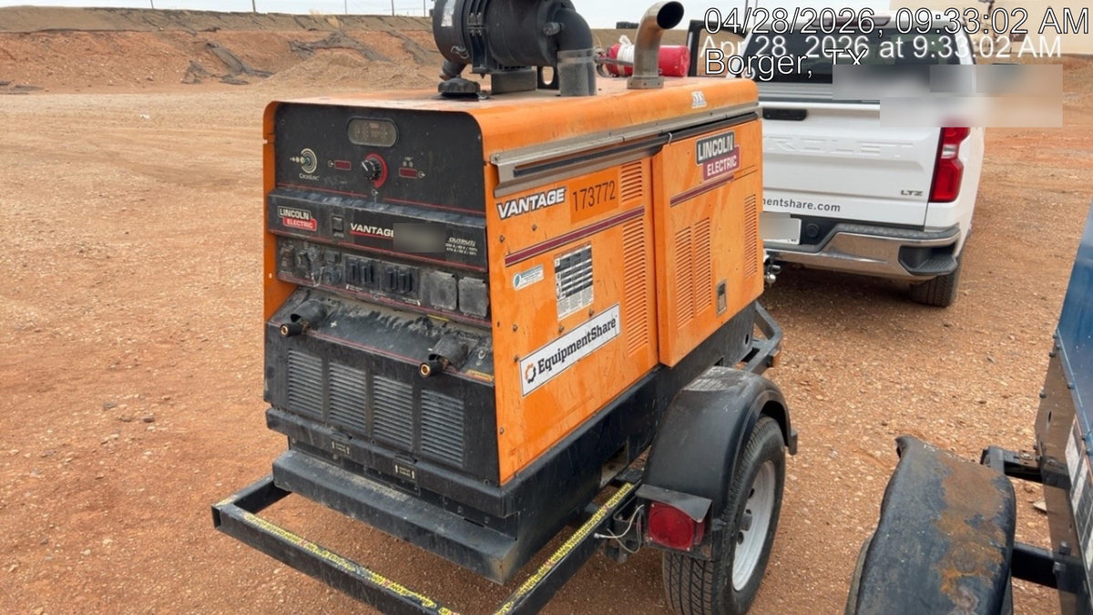 2021 Lincoln Electric Vantage 549X Ready Pak 3, ORANGE (includes trailer, cable rack, fender light kit)