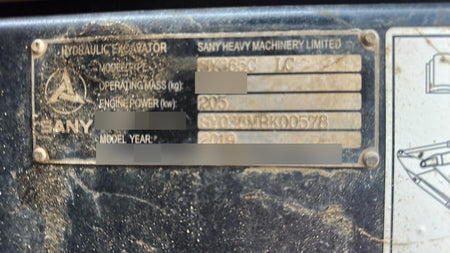 2019 SANY SY365C LC