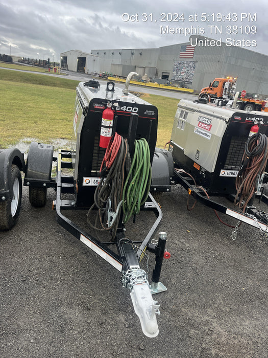 2024 Lincoln Electric LE400 Kubota V1505, Trlr, Cable Rack, Light Kit, ES Decals, T3