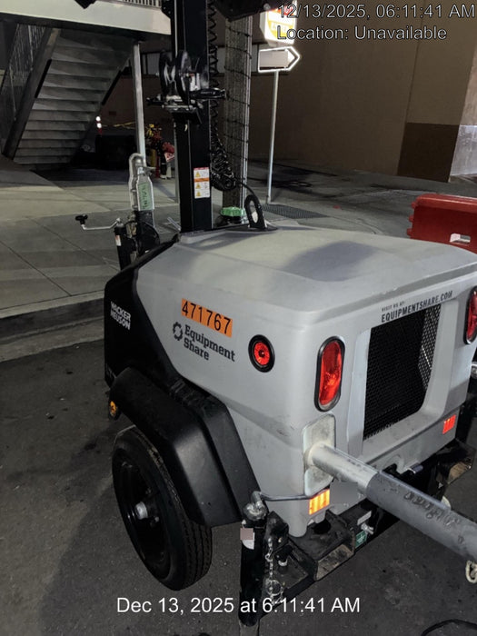 2024 Wacker Neuson LTT4 Diesel, Kohler KDW702, Deep Sea Controller, Auto Start, LED 320W, Bypass Outlet, T3