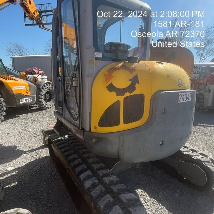 2019 Wacker Neuson EZ53 Wacker Neuson EZ53 Enclosed Cab, Rubber Tracks, Long Dipperstick, T4, VDS, Hydraulic Thumb