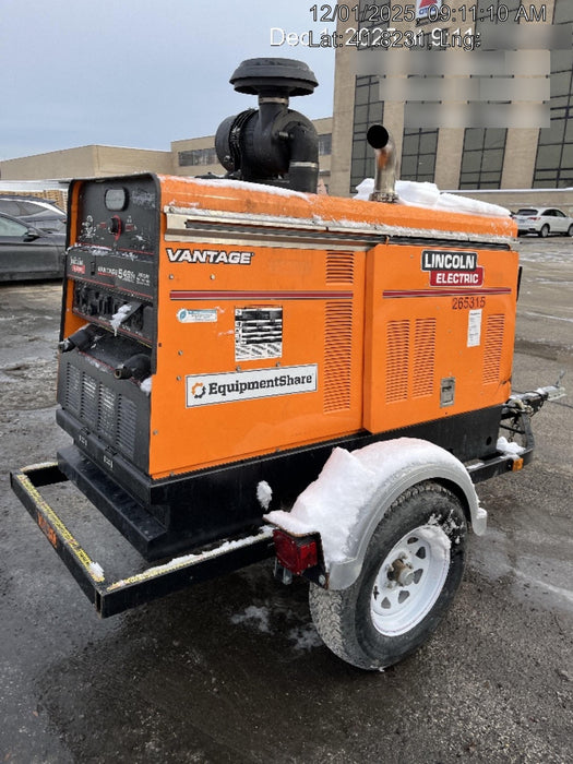 2022 Lincoln Electric Vantage 549X Crosslink Technology, Trailer Mounted, ES Decals, T3