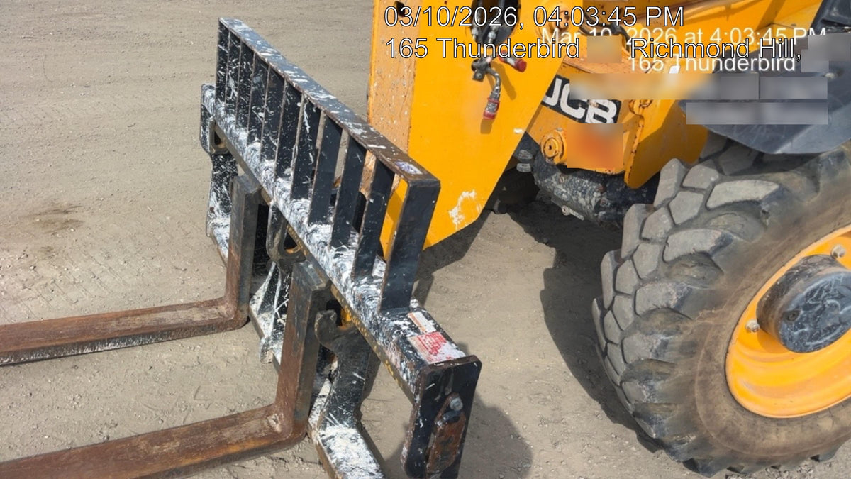 2019 JCB 506-36 Canopy, 74 HP, FF Tires, STD Worklight, Beacon, Aux Hydraulics, Lifting Eye, Back up Alarm, 48" Carriage, 48" Forks