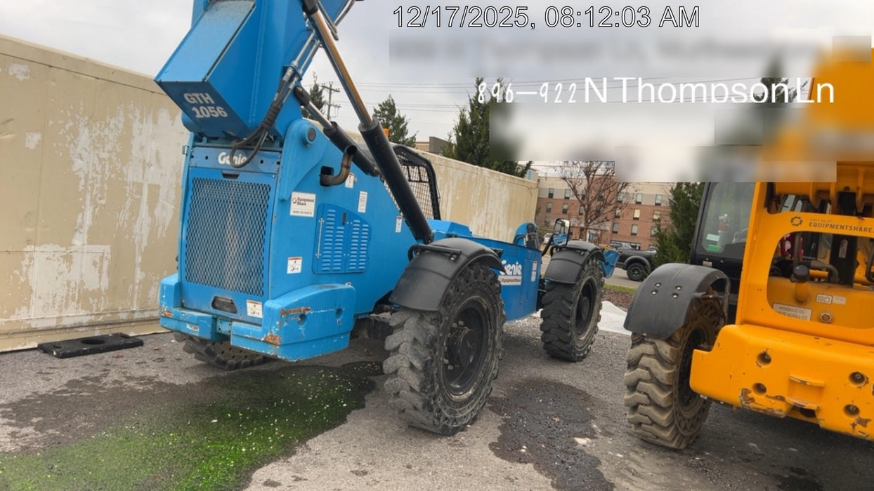 2018 Genie GTH-1056 Genie GTH-1056 w/ROPS, Work Lights, Solid Tires, RH Cab Mesh, Beacon, 60" Carriage and Forks