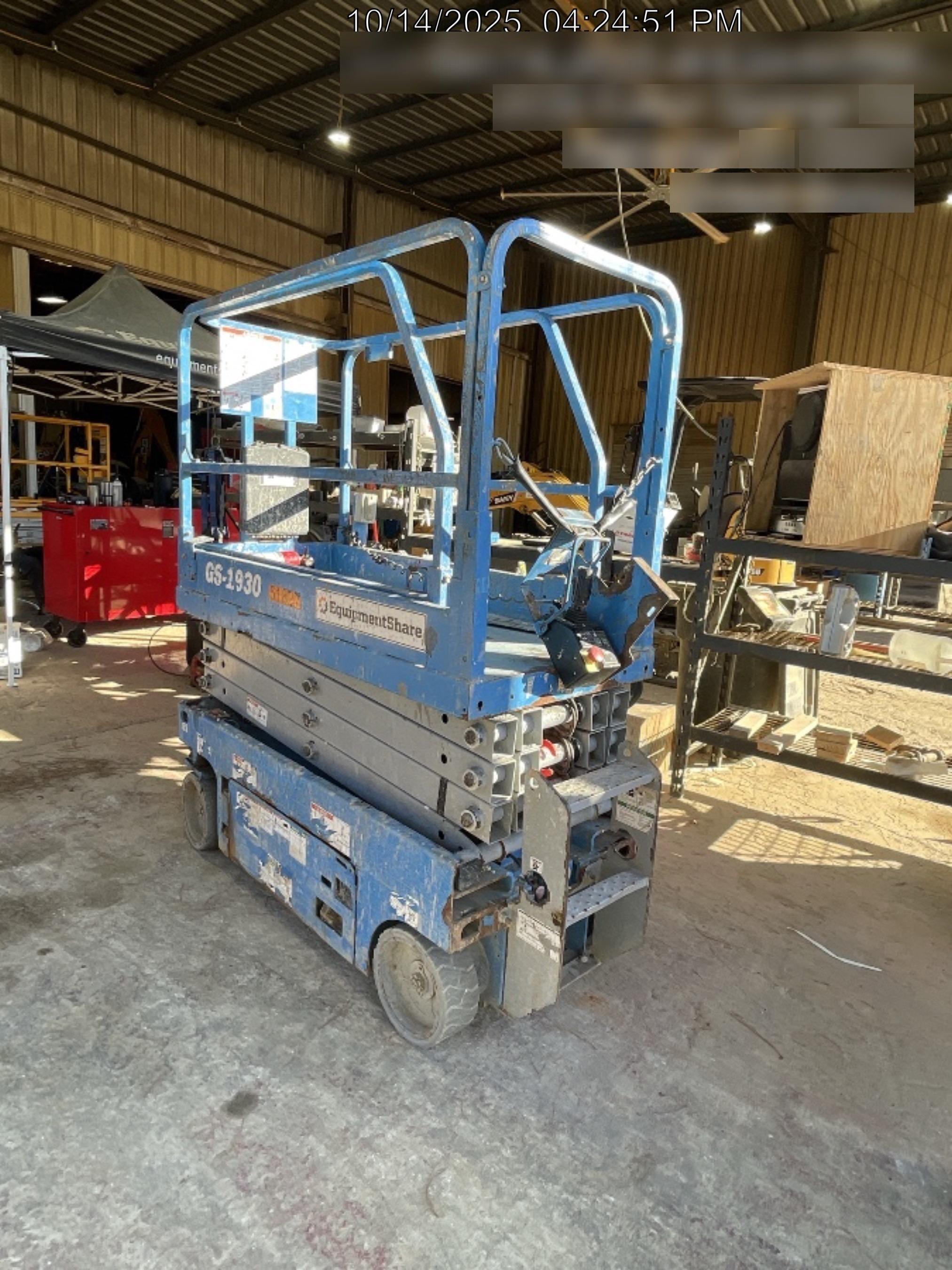2019 Genie GS-1930 Fixed Rails with Chain Entry