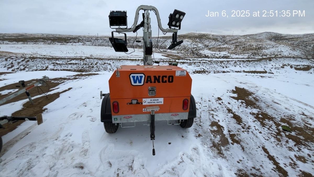 2024 Wanco WLTT-4MM4K Diesel, Deep Sea Controller, Shore Power Plug, Auto Start, (4) 350W LED Floodlights, 4kW Generator, 60 Gal Fuel Tank, 2" Ball, T3