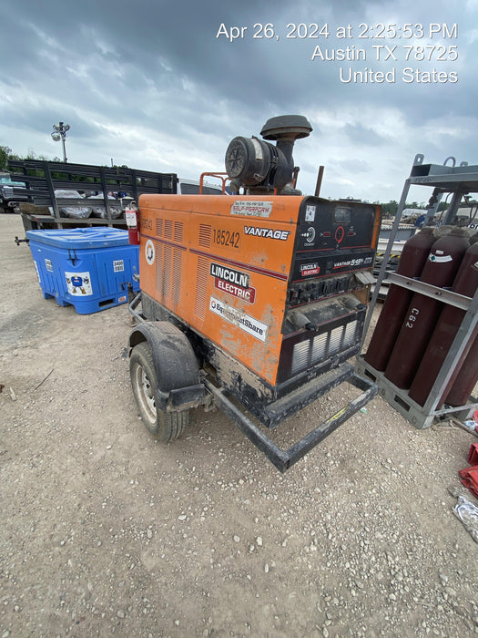 2021 Lincoln Electric Vantage 549X Ready Pak 3, ORANGE (includes trailer, cable rack, fender light kit)