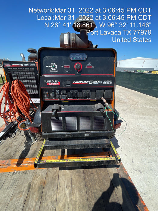 2021 Lincoln Electric Vantage 549X Ready Pak 3, ORANGE (includes trailer, cable rack, fender light kit)