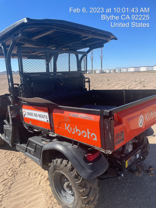 2022 Kubota RTV-X1140W-H Plastic Canopy, Windshield Acrylic Clear, LED Strobe Light, Wire Harness Kit, Back up Alarm