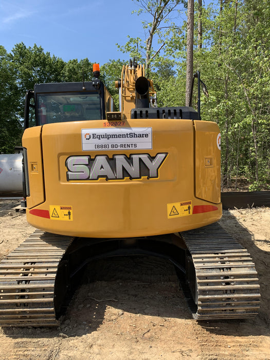 2020 Sany SY155U Rubber Tracks, Front Blade