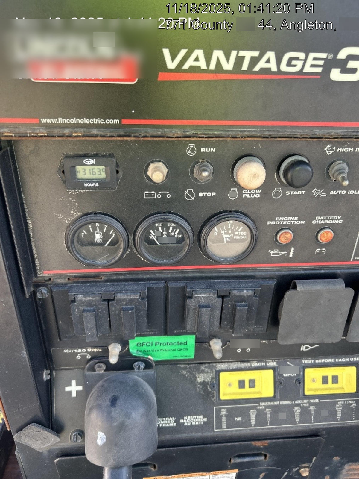 2021 Lincoln Electric Vantage 322 Vantage 322 Ready Pak 3 w/ Decals, ORANGE (includes trailer, cable rack, fender light kit) NO Telematics