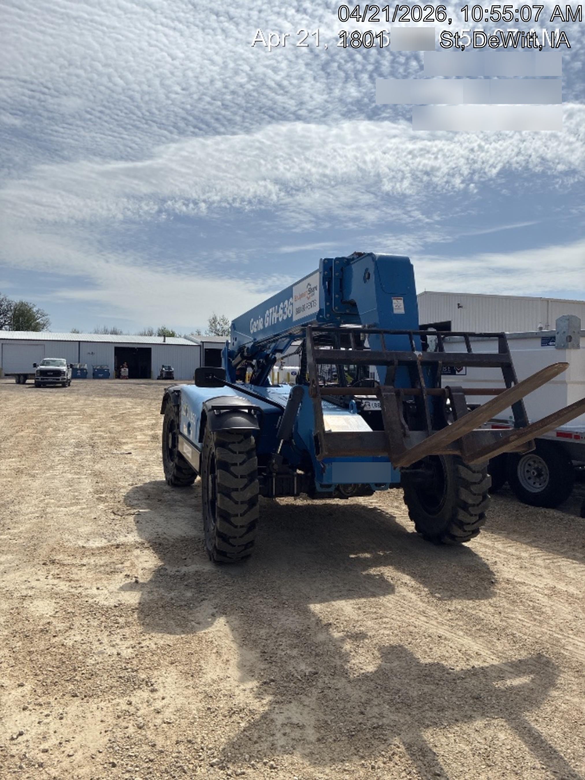 2018 Genie GTH-636 Genie GTH-636 w/Open ROPS, Solid Tires, Work Light/Beacon, 48" Carriage and Forks