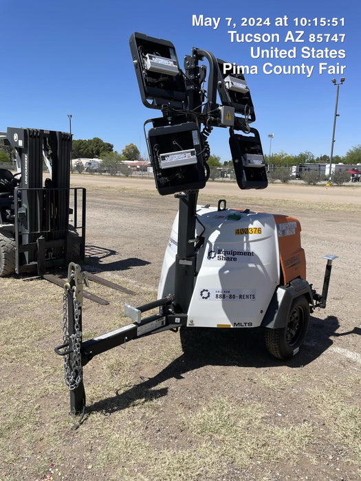 2024 Generac MLT2 Diesel, Flex Switch 120V Input, Powerzone Controller, 
(4) 320W LED Lights, 4kW Generator, 39.9 Gal Fuel Tank, 2" Ball, T3