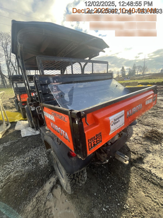 Kubota RTV-X1140W-H 4WD, LED Strobe, Windshield Acrylic Clear, Plastic Canopy, Wire Harness Kit, Backup Alarm