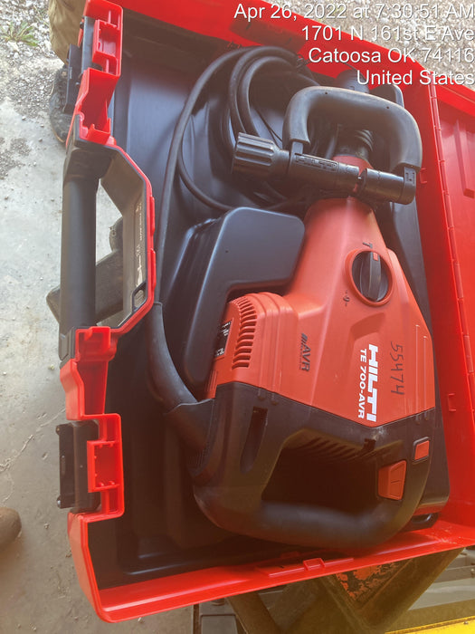 2019 HILTI TE 700-AVR
