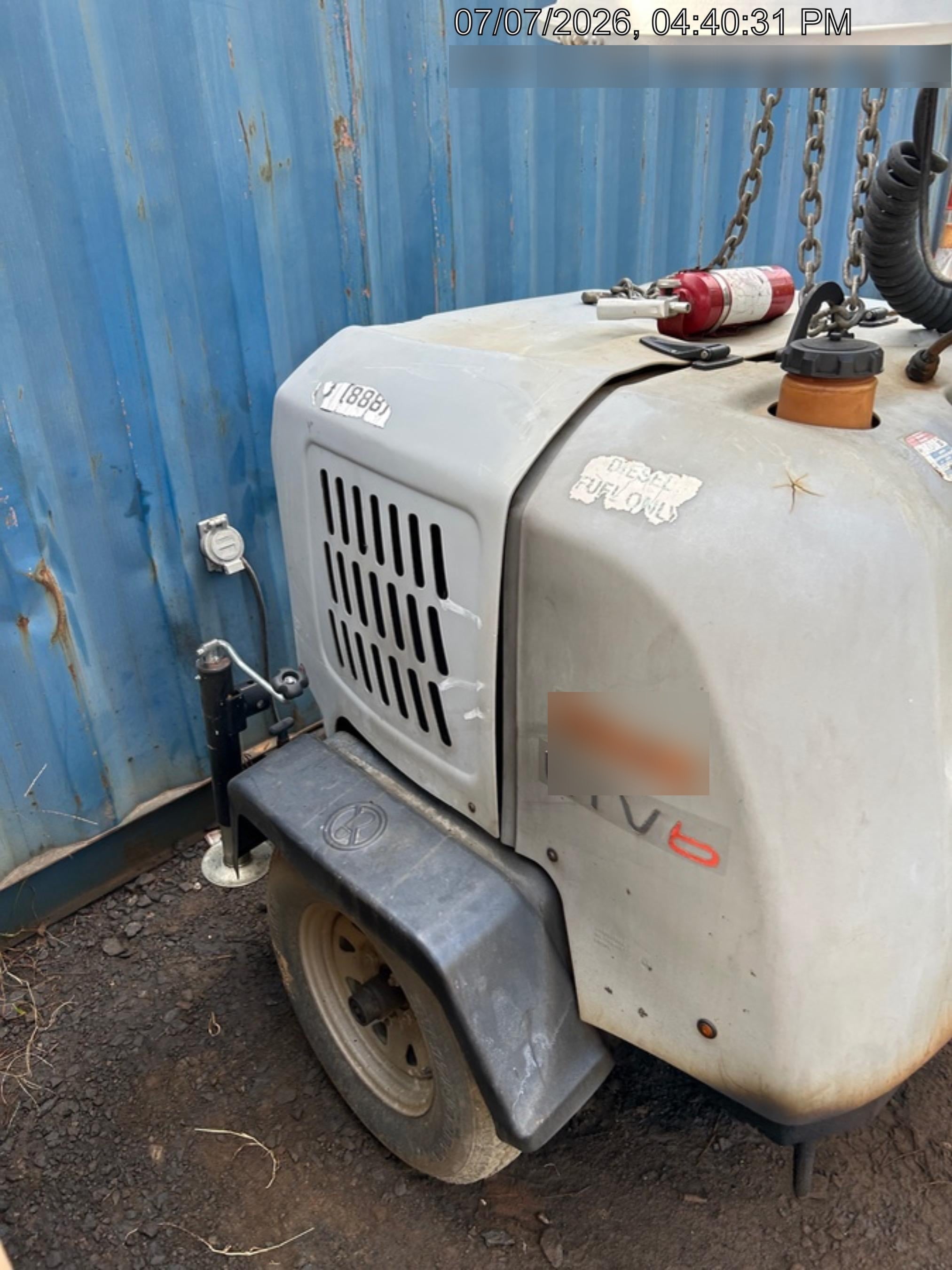 2019 Wacker Neuson LTV6L-MH Wacker Neuson LTV6L Mobile Light Tower w/Fuel Level Sensor Installed