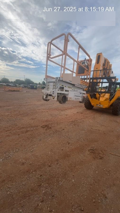 Custom Equipment HB-1430 <ul>
 <li>Hy-Brid Scissor Lift</li>
  <li>Platform capacity up to 670 lbs.</li>
  <li>Working height up to 20 ft</li>
  <li>Weighs under 1,700 lbs.</li>
  <li>Non-marking wheels </li>
</ul>