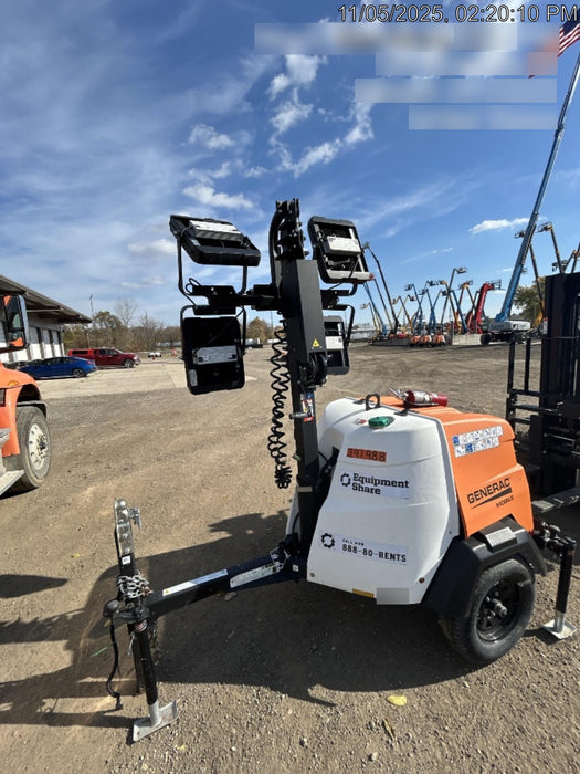 2024 Generac MLT2 Diesel, Flex Switch 120V Input, Powerzone Controller, 
(4) 320W LED Lights, 4kW Generator, 39.9 Gal Fuel Tank, 2" Ball, T3