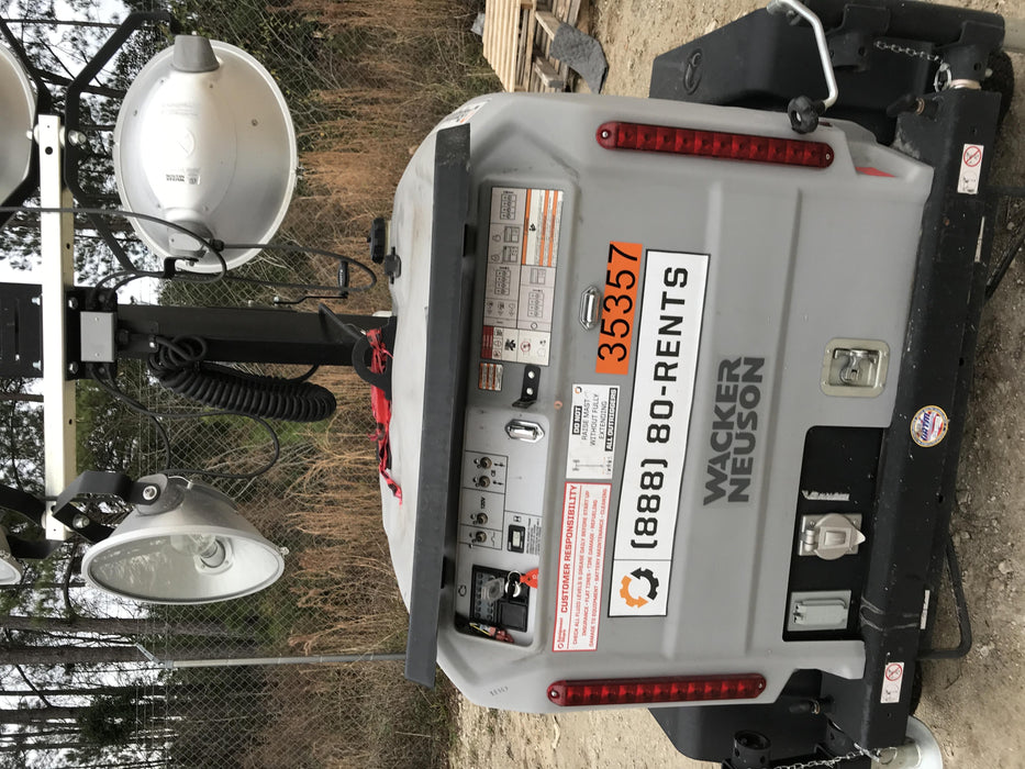 2019 Wacker Neuson LTV6L-MH Wacker Neuson LTV6L Mobile Light Tower w/Fuel Level Sensor Installed