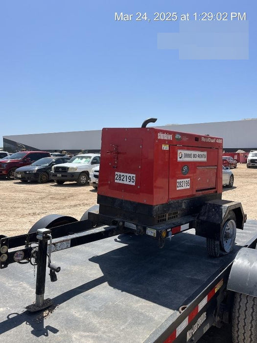 2022 Shindaiwa DGW400MDL Kubota D902 Engine, 23 HP, Dual Op Welder, Wire, Arc, Droop Stick, Tig, and CC Stick Functionality, Simulphase, 3 Phase and 1 Phase Gen Output, Single Axle NB Trlr, Slr Trckl Chrg 12V 12W, Fire Ext