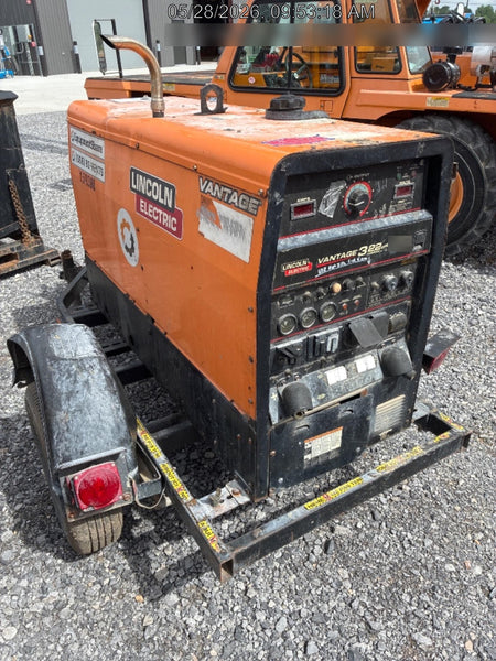 2021 Lincoln Electric Vantage 322 Vantage 322 Ready Pak 3 w/ Decals, ORANGE (includes trailer, cable rack, fender light kit) NO Telematics