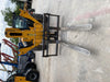 2019 JCB 512-56 Enclosed Cab, 109 HP, Solid Tires, Worklights, Beacon, Aux Hydraulics, Lifting Eye w/60" Carriage/60" Forks