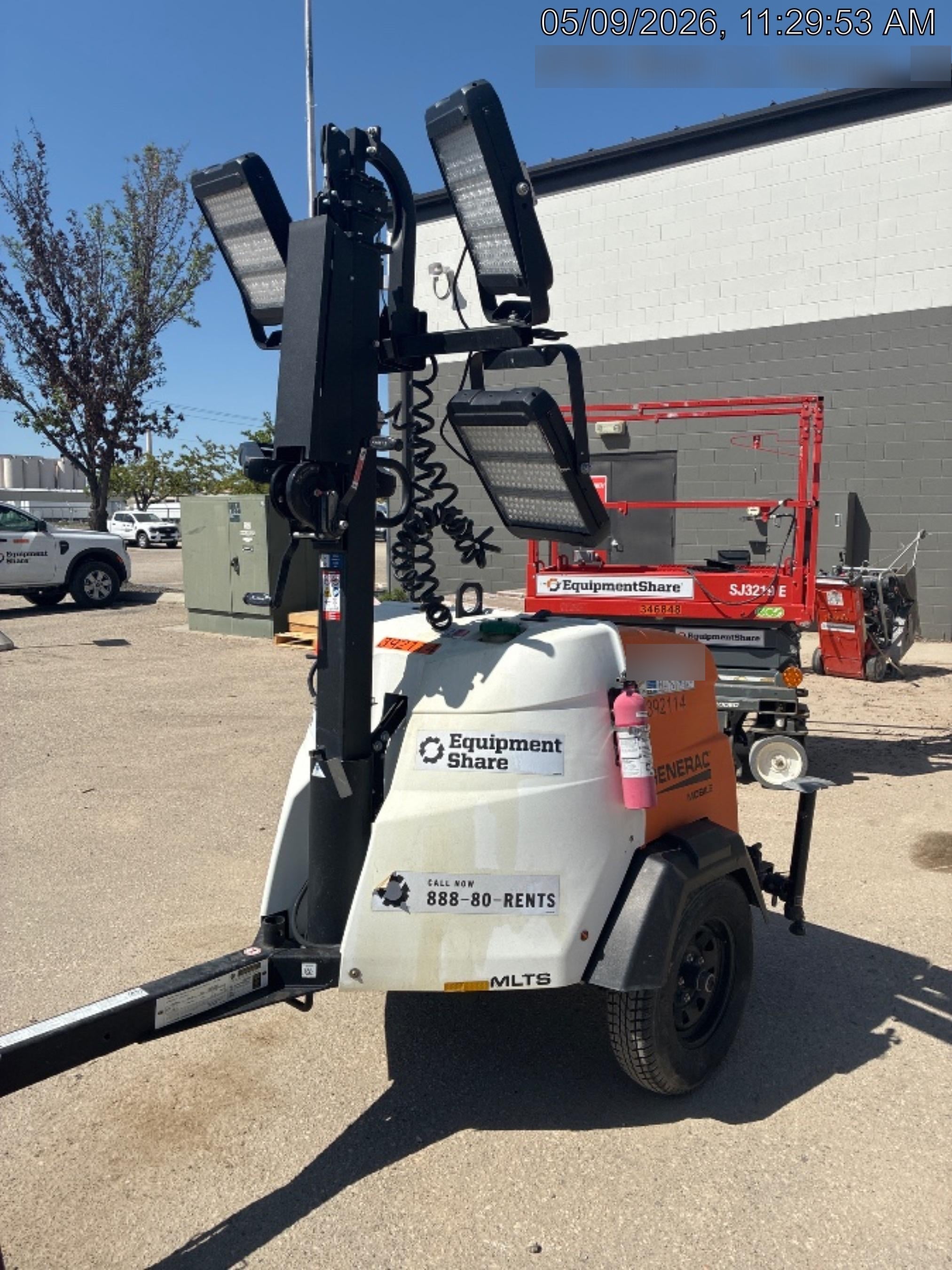 2024 Generac MLT2 Diesel, Flex Switch 120V Input, Powerzone Controller, 
(4) 320W LED Lights, 4kW Generator, 39.9 Gal Fuel Tank, 2" Ball, T3
