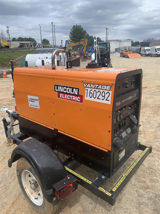 2021 Lincoln Electric Vantage 322 Vantage 322 Ready Pak 3 w/ Decals, ORANGE (includes trailer, cable rack, fender light kit) NO Telematics