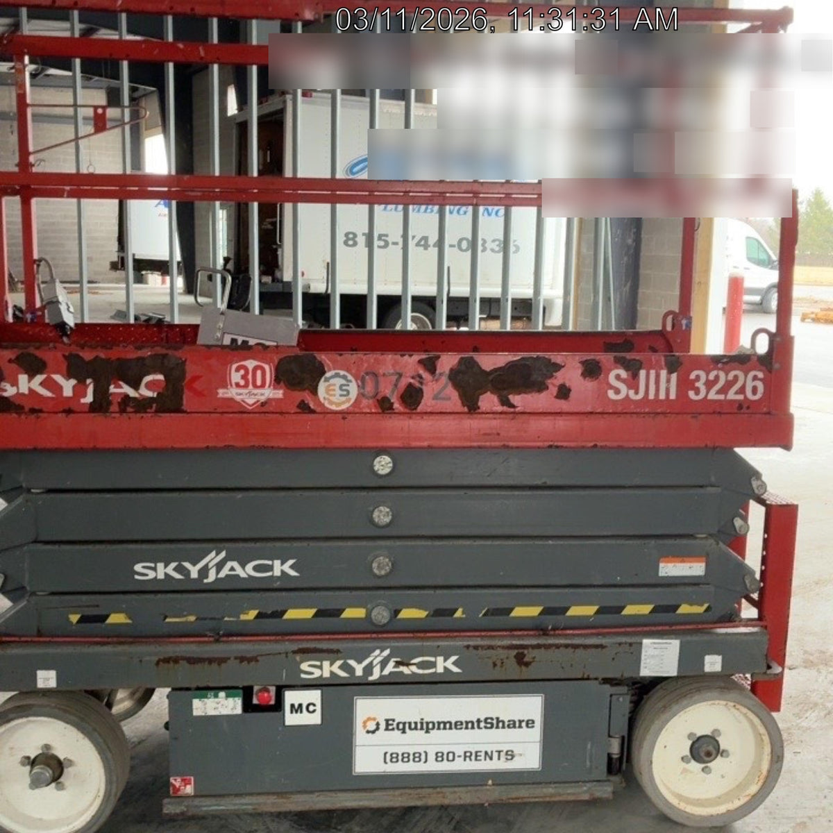 2016 Skyjack SJIII-3226 26' Electric Scissor Lift