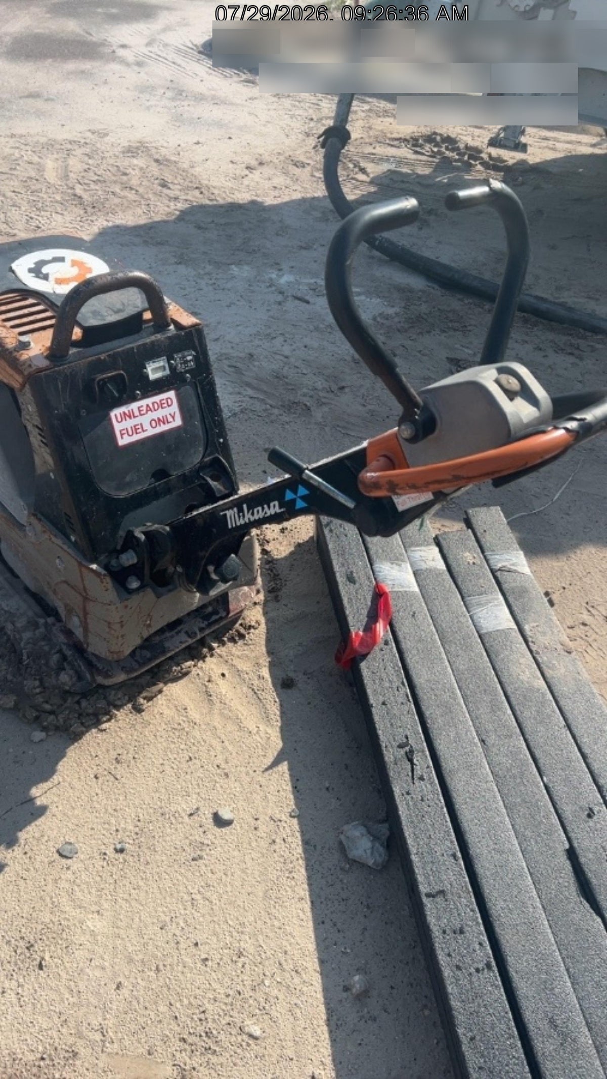 2023 Multiquip MV308GH Honda GX270, 18" Plate, Tachometer
