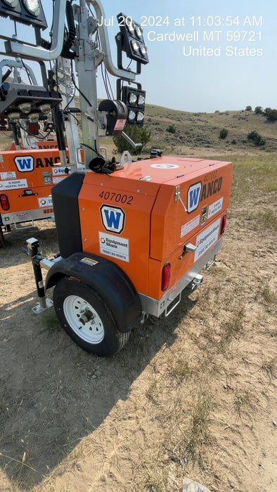 2024 Wanco WLTT-4MM4K Diesel, Deep Sea Controller, Shore Power Plug, Auto Start, (4) 350W LED Floodlights, 4kW Generator, 60 Gal Fuel Tank, 2" Ball, T3