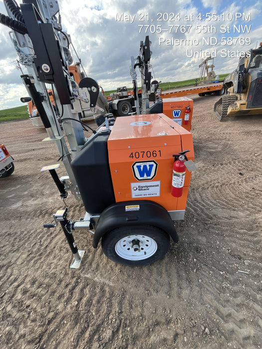 2024 Wanco WLTT-4MM4K Diesel, Deep Sea Controller, Shore Power Plug, Auto Start, (4) 350W LED Floodlights, 4kW Generator, 60 Gal Fuel Tank, 2" Ball, T3