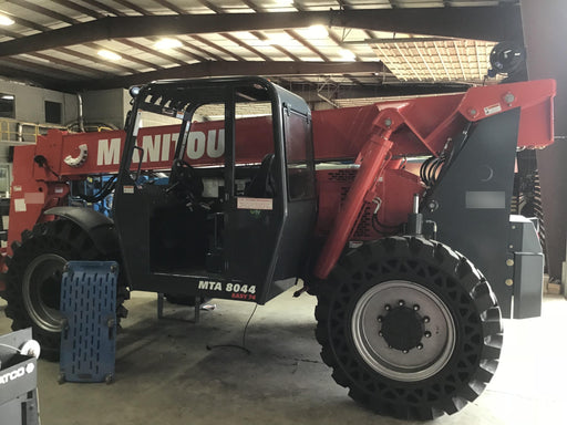 2018 Manitou MTA8044 MTA 8044 - 74 HP T4, Canopy, Worklights/Strobe, Beacon, 66" Carriage, 48" Forks, Solid Tires, Lift Hook, Aux Hydraulics