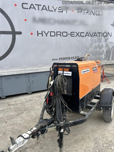 2021 Lincoln Electric Vantage 322 Vantage 322 Ready Pak 3 w/ Decals, ORANGE (includes trailer, cable rack, fender light kit) NO Telematics