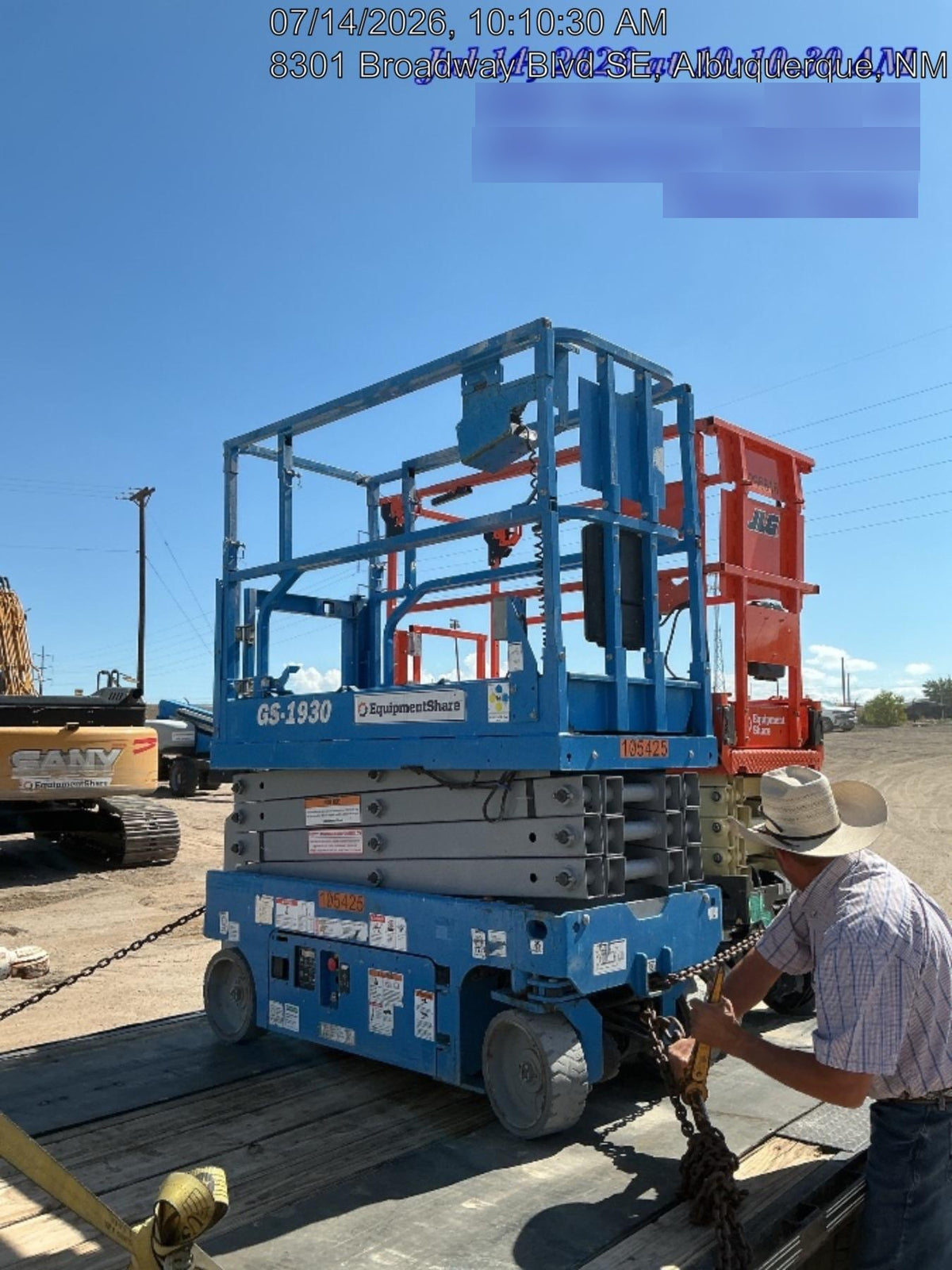 2020 Genie GS-1930 Solid Non Marking Tires, Beacon, Folding rails with half height swing gate
