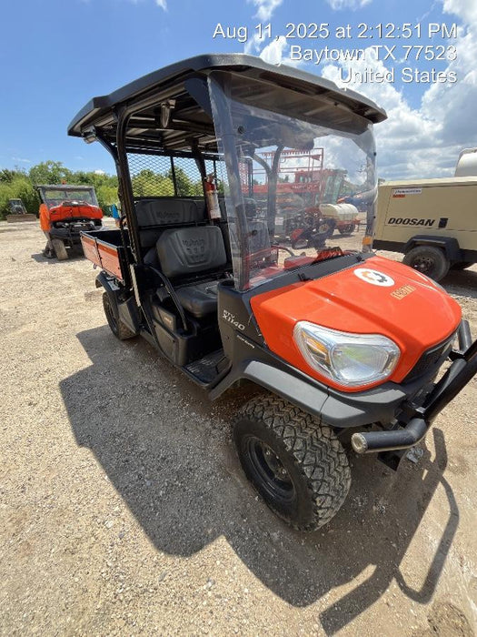 2022 Kubota RTV-X1140W-H Plastic Canopy, Windshield Acrylic Clear, LED Strobe Light, Wire Harness Kit, Back up Alarm