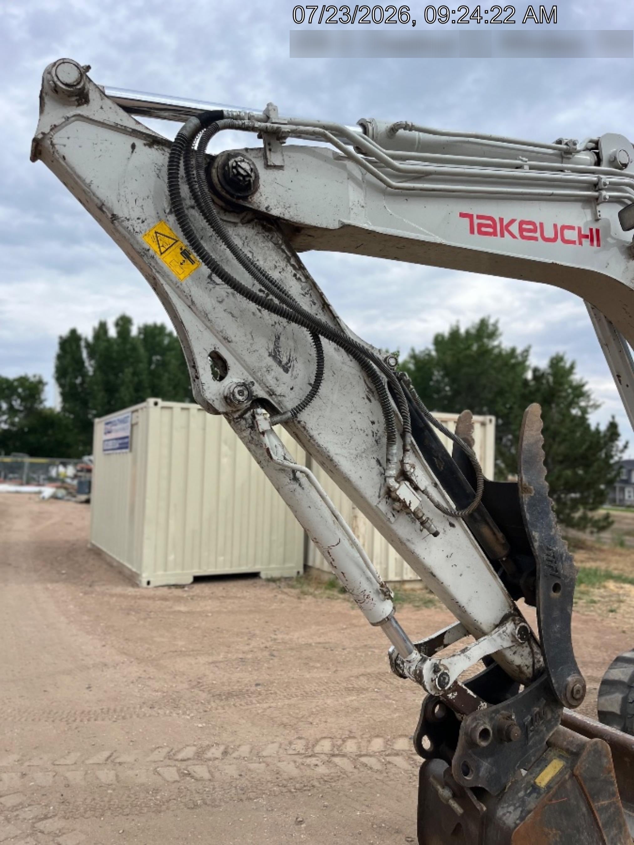 2019 Takeuchi TB290 Cab, AC, Rubber Tracks, Dozer Blade, Travel Alarm, Control Pattern Change Valve, Auxiliary Hydraulics w/18" Quick Coupler Bucket with teeth, 6.2 cu. ft. capacity/24" Quick Coupler Bucket with teeth, 8.6 cu. ft. capacity/36" Quick Coupler Bucket with teeth, 13.4 cu. ft. capacity, Quick Coupler, Hydraulic Thumb Installed