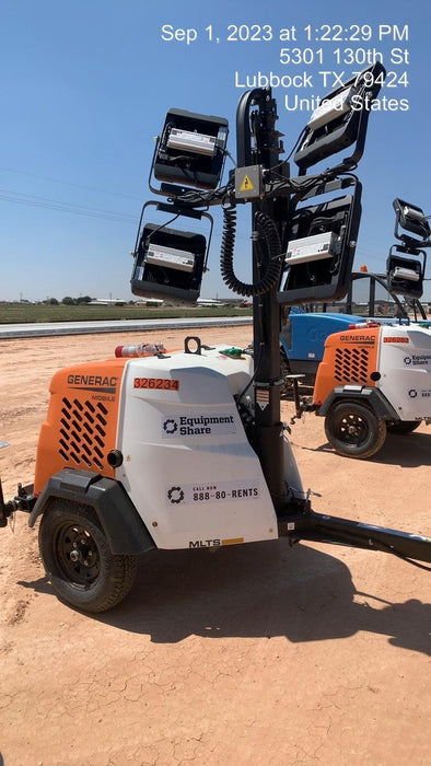 2023 Generac MLT2 Diesel, Flex Switch 120V Input, Powerzone Controller, (4) 320W LED Lights, 4kW Generator, 39.9 Gal Fuel Tank, 2" Ball, T3