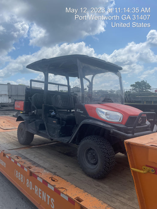 2020 Kubota RTV-X1140W-H 4wd Utility Cart, 4 Seat, Diesel, LED Strobe, Windshield Tempered Glass, Plastic Canopy, Wire Harness Kit, Backup Alarm