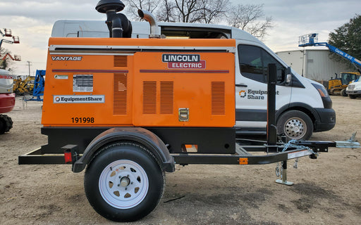 2021 Lincoln Electric Vantage 549X Ready Pak 3, ORANGE (includes trailer, cable rack, fender light kit)