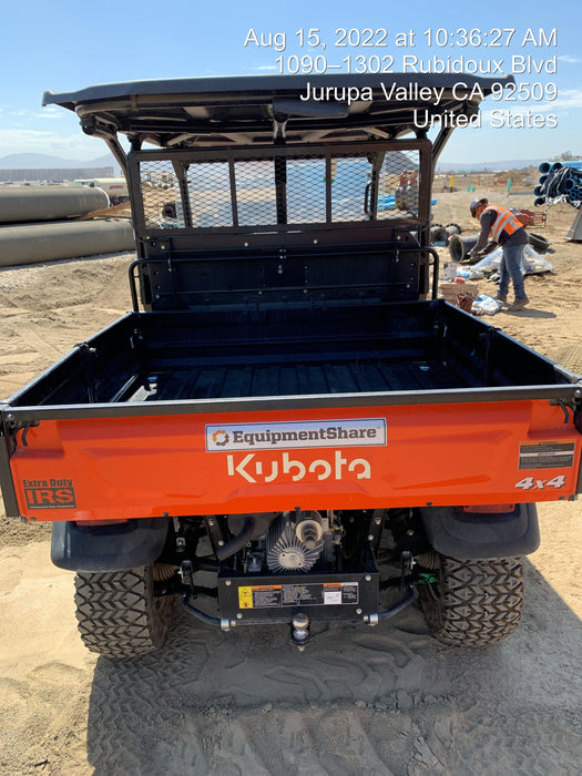 2022 Kubota RTV-X1140W-H Plastic Canopy, Windshield Acrylic Clear, LED Strobe Light, Wire Harness Kit, Back up Alarm