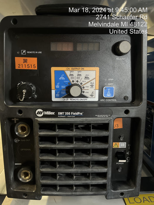 2021 MILLER ELECTRIC XMT 350